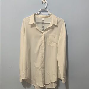 Hotouch X-Large cream blouse NWT